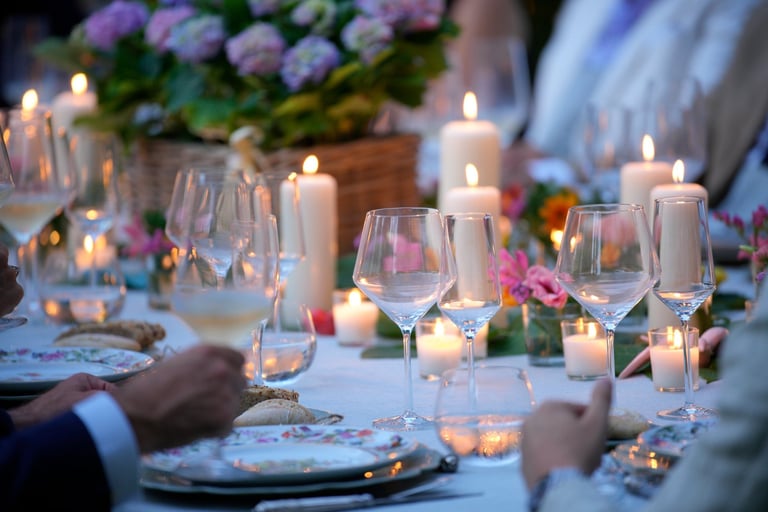 Elegant private home dining experience